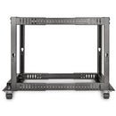 Rocstor 12U Open Frame 4-Post Rack (Black)