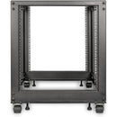 Rocstor 12U Open Frame 4-Post Rack (Black)