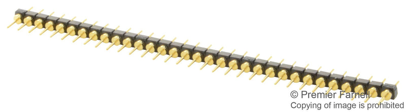 SAMTEC BBL-132-G-F Board-To-Board Connector, Low Profile, 2.54 mm, 32 Contacts, Header, BBL Series, Through Hole