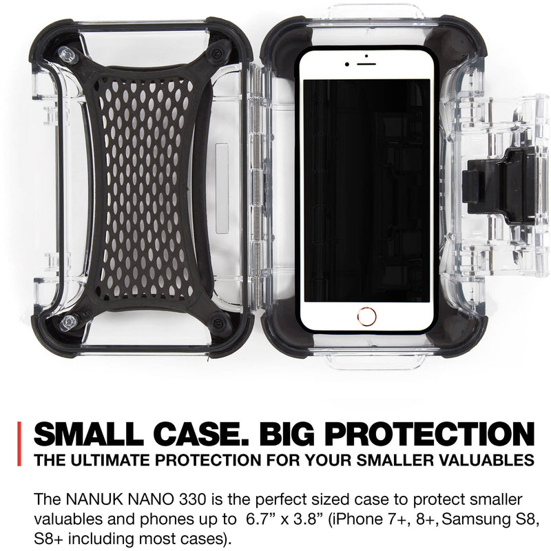 Nanuk Nano 330 Protective Hard Case (Clear)