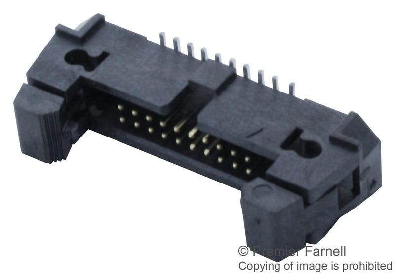 SAMTEC EHF-110-01-L-D-SM Wire-To-Board Connector, 1.27 mm, 20 Contacts, Header, EHF Series, Surface Mount, 2 Rows