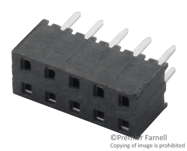 SAMTEC MMS-112-01-L-DV Board-To-Board Connector, 2 mm, 24 Contacts, Receptacle, MMS Series, Through Hole, 2 Rows
