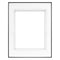 MCS Framatic Fineline Aluminum Frame with 11 x 14" Glass and 8 x 10" Shadow Mat (Black)