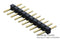 SAMTEC TMM-110-01-G-S Board-To-Board Connector, Single, 2 mm, 10 Contacts, Header, TMM Series, Through Hole, 1 Rows