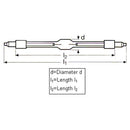 Osram HMI 2500W/DXS Metal Halide Double-Ended Lamp (2500W/115V/6000K)