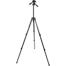 Slik Pro AL-323-3WFC Aluminum 3-Section Tripod with Arca-Type 3-Way Pan-Tilt Head