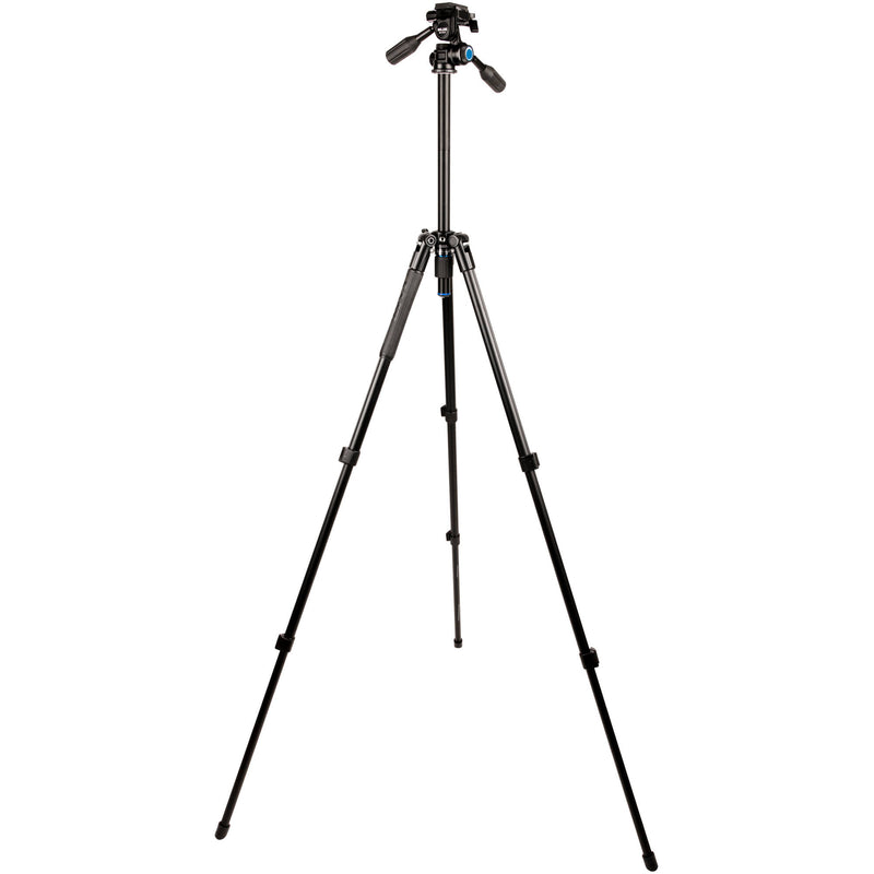 Slik Pro AL-323-3WFC Aluminum 3-Section Tripod with Arca-Type 3-Way Pan-Tilt Head