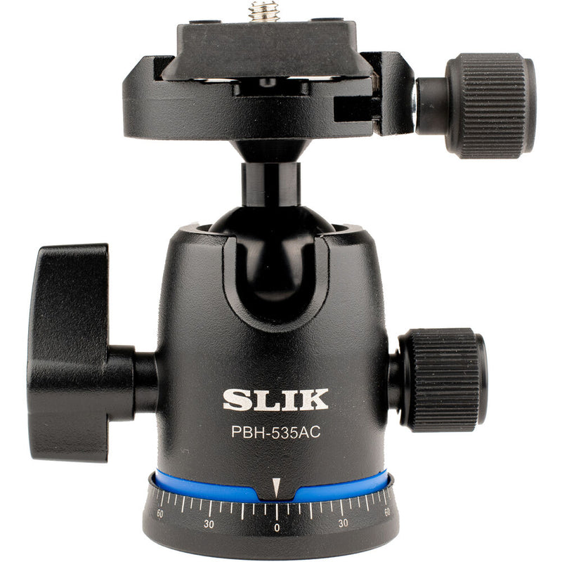 Slik Pro AL-523-BH5AC Aluminum 3-Section Tripod with Arca-Type Dual-Action Ball Head