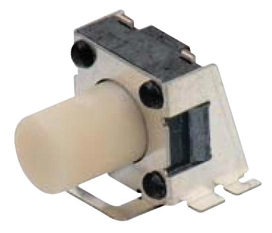 Multicomp PRO MCTA3-1R2-V MCTA3-1R2-V Tactile Switch MCTA3 Side Actuated Surface Mount Round Button 185 gf 50mA at 12VDC
