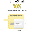 EZQuest UltimatePower Mini 30W GaN USB Type-C Charger