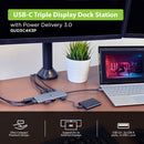 IOGEAR 11-Port USB Type-C Triple HD Pocket Dock with Power Delivery 3.0