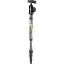 XILETU T284C+FB-1 Camouflage Carbon Fiber Tripod with Arca-Type Ball Head