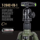 XILETU T284C+FB-1 Camouflage Carbon Fiber Tripod with Arca-Type Ball Head