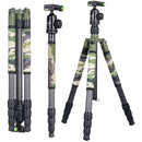XILETU T284C+FB-1 Camouflage Carbon Fiber Tripod with Arca-Type Ball Head