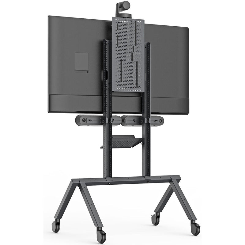 Heckler H715 AV Cart for Logitech Rally Plus (Black Gray)