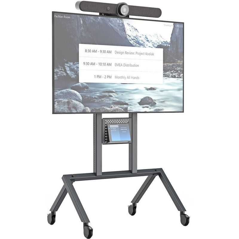 Heckler H730 AV Cart for Logitech Rally Bar (Black Gray)