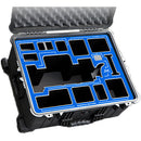 Jason Cases Case for JVC GY-HC500U 4K Pro Camcorder (Blue Overlay)