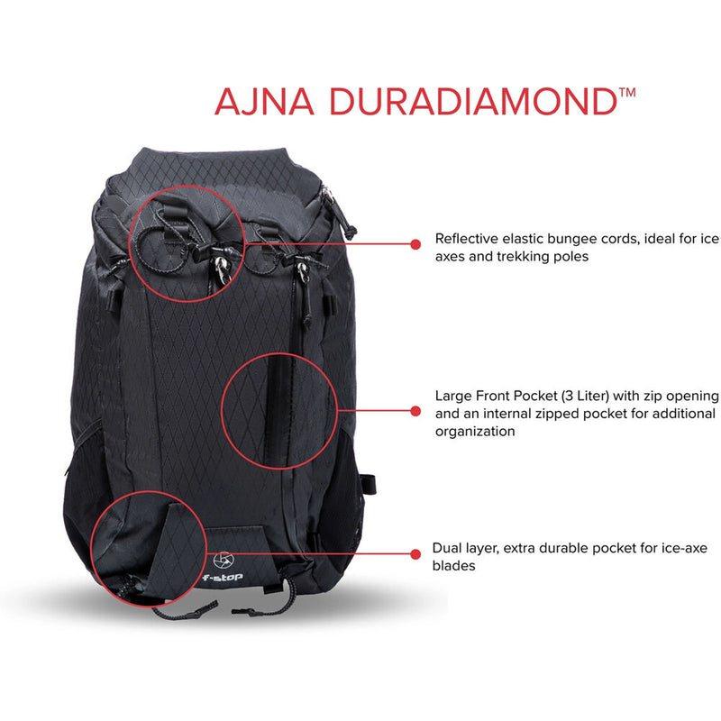 f-stop AJNA DuraDiamond 37L Travel & Adventure Photo Backpack (Anthracite Black)