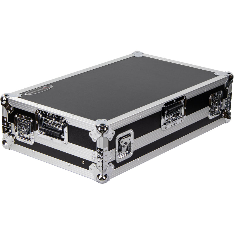 Odyssey Flight Zone Glide Style Flight Case for Pioneer DDJ-REV7 (Silver on Black)