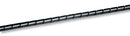 HELLERMANNTYTON SBPE1.5 BLACK Spiral Wrap, Zero Halogen, 0.157 ", 4 mm, Polyethylene, Black, 98 ft, 30 m