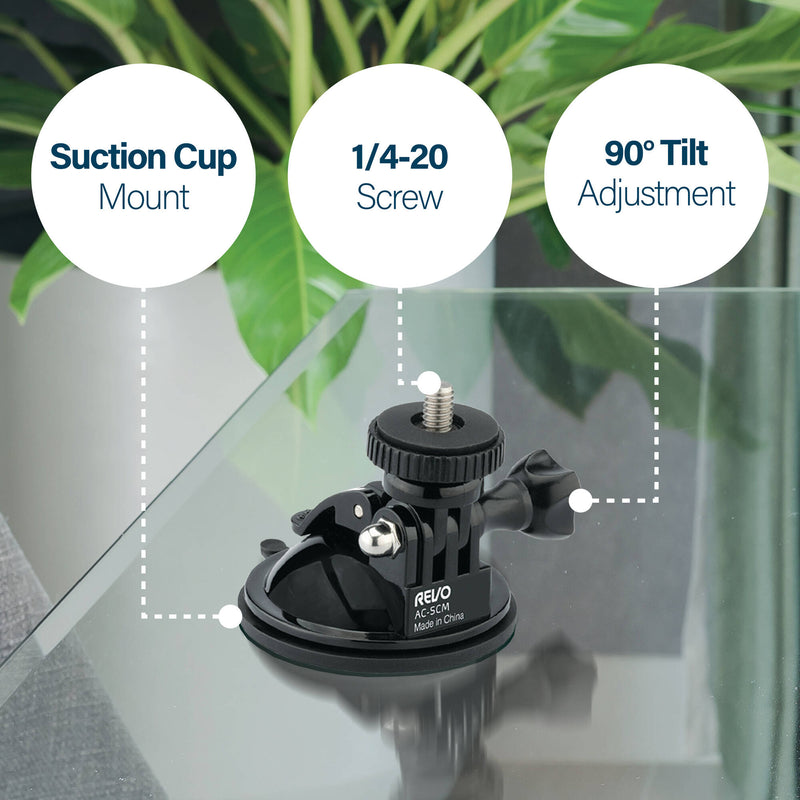 Revo Suction Cup Mount with 1/4"-20 Screw