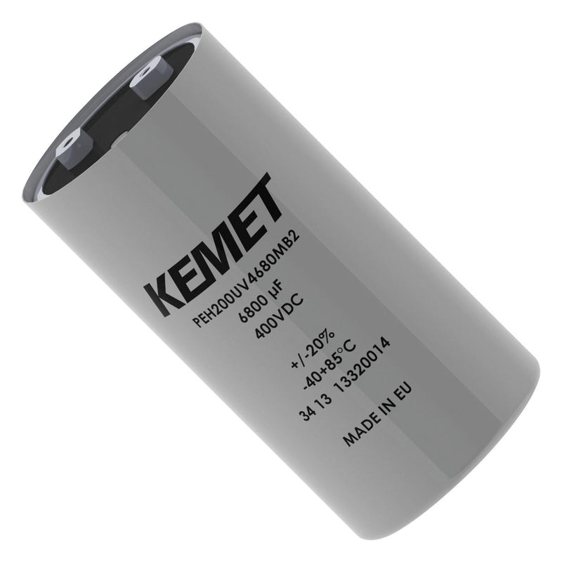 KEMET PEH200PO5220MU2 Electrolytic Capacitor, Long Life, 22000 &micro;F, 100 V, PEH200 Series, 15000 hours @ 85&deg;C, &plusmn; 20%, Screw