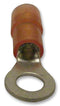 MULTICOMP RNYDL1-4 Ring Tongue Terminal, M4, #8, RNYD Series, 16 AWG, 1.5 mm&sup2;, Nylon (Polyamide)