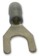 MULTICOMP SNYDL2-6 Fork / Spade Tongue Terminal, SNYD Series, 16 AWG, 14 AWG, 2.5 mm&sup2;, M6, 1/4"