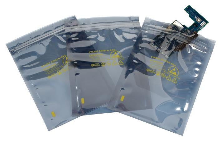 MULTICOMP 013-0008 Anti Static Bag, Shield, Zip, Static Shielding Bag (Metal-In), 12 ", 304 mm, 10 ", 254 mm, 76.2 &micro;m