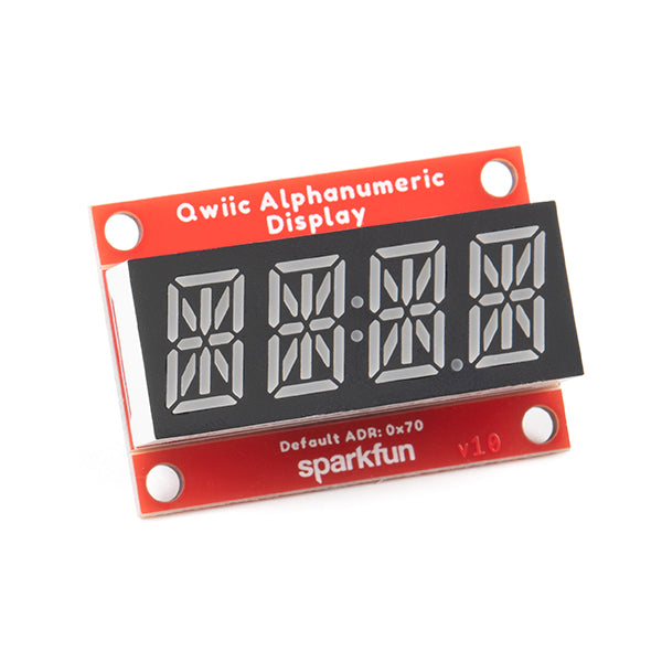 SparkFun Qwiic Alphanumeric Starter Kit - Red and White
