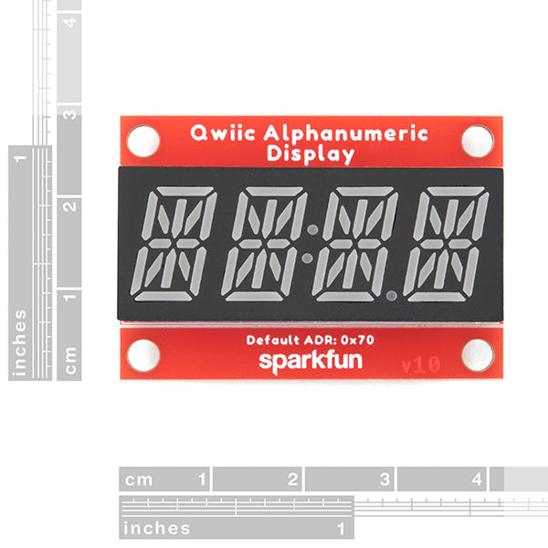 SparkFun Qwiic Alphanumeric Display - Red