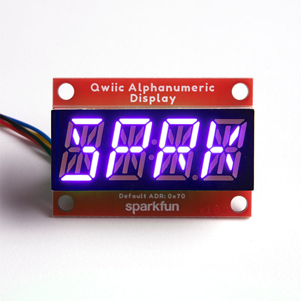 SparkFun Qwiic Alphanumeric Display - Purple