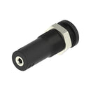 SparkFun 4mm Sheathed Banana Jack - M3 Threaded Hole (Black)