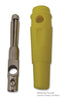 MULTICOMP 25.412.3 Banana Test Connector, 4mm, Plug, Cable Mount, 24 A, Nickel Plated Contacts, Yellow