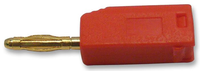 MULTICOMP 25.206.1 Banana Test Connector, 2mm, Plug, Cable Mount, 10 A, Nickel Plated Contacts, Red