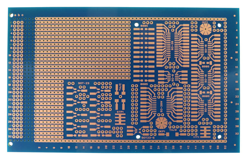 Multicomp PRO MP005898 MP005898 Eurocard PCB Board 100 mm X 160 Double Epoxy Glass Composite Oktapad Series