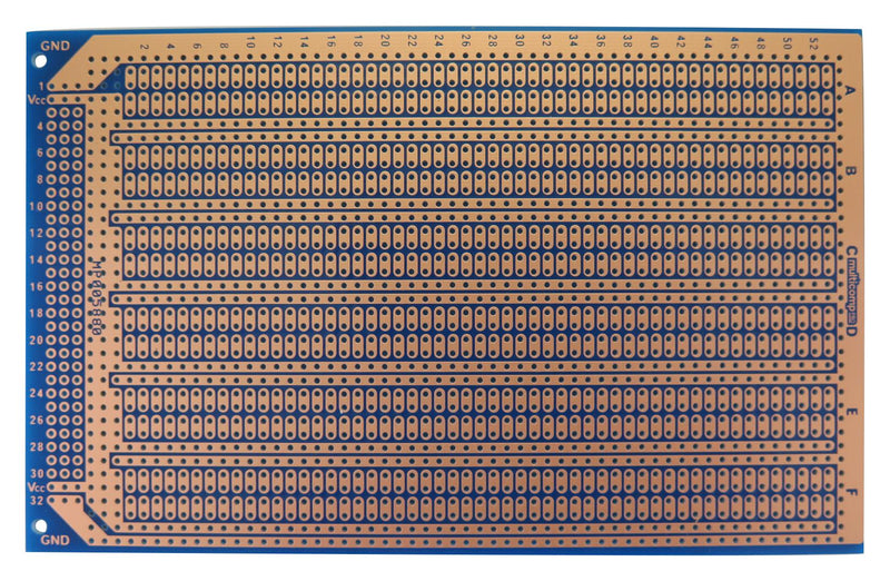 Multicomp PRO MP005880 MP005880 Eurocard PCB Board 100 mm x 160 Epoxy Glass Composite Hole Dia 1.02