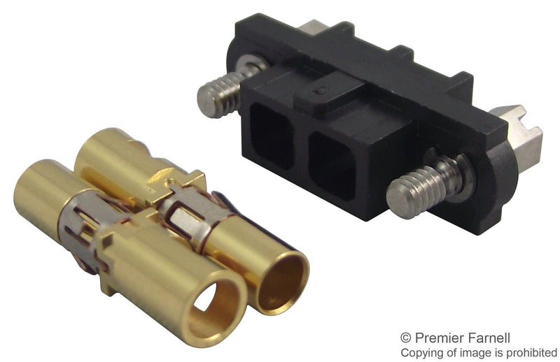 HARWIN M80-4000000F1-02-325-00-000 Wire-To-Board Connector, 4 mm, 2 Contacts, Receptacle, Datamate Mix-Tek M80 Series, Crimp, 1 Rows