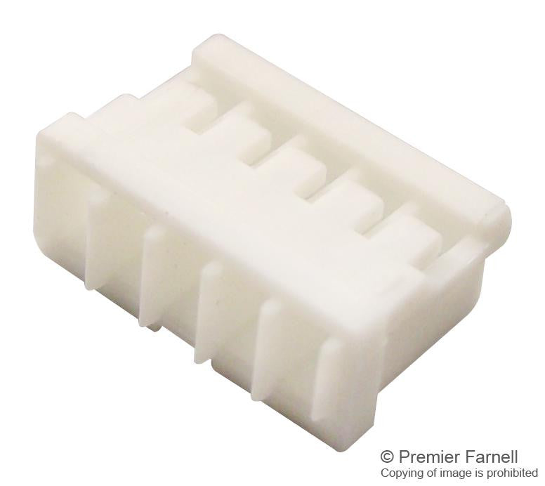 MOLEX 87439-0500 1.50mm Pitch Pico-SPOX Wire-to-Board Housing, 5 Way, Off-White Housing
