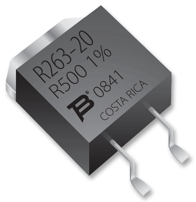 BOURNS PWR263S-20-10R0J SMD Current Sense Resistor, 10 ohm, 20 W, TO-263 (D2PAK), &plusmn; 5%, PWR263 Series