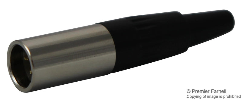 MULTICOMP SVP555-TA XLR Audio Connector, Mini XLR, 3 Contacts, Plug, Cable Mount, Gold Plated Contacts, Metal Body