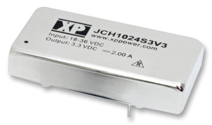 XP POWER JCH1024D12 10 Watt 2:1 Input Range Dual Output DC/DC Converter, Input 18V to 36V, Output &plusmn; 12V/416mA