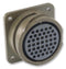 ITT CANNON CA3106FA28-21SBF80 Circular Connector, CA-B Series, MIL-DTL-5015 Series Equivalent, Straight Plug, 37 Contacts