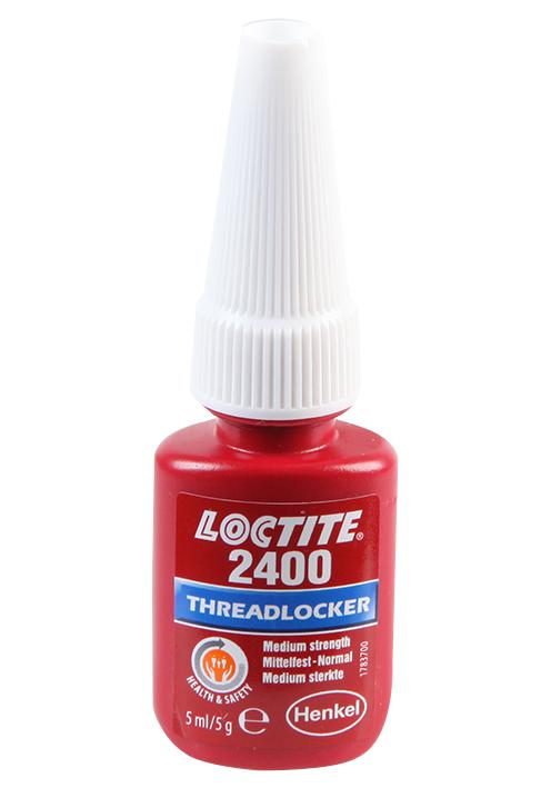 Loctite 2400 5ML Adhesive Acrylic Medium Strength Viscosity Blue Bottle 5 ml