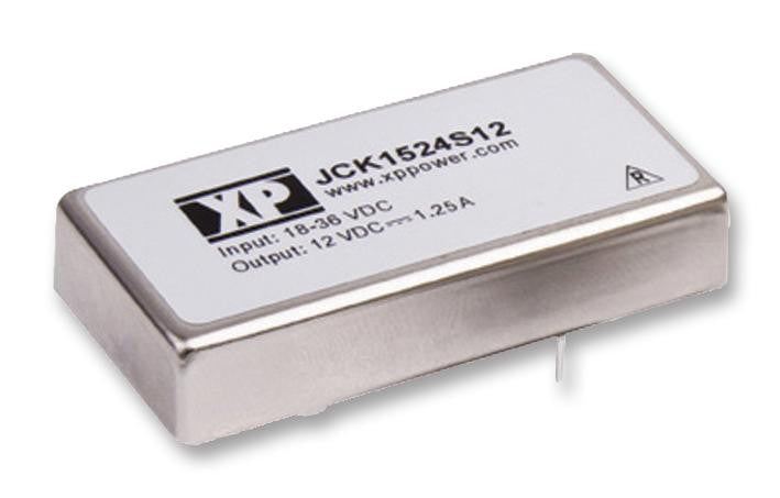 XP POWER JCK1524S05 15 Watt 2:1 Input Range Single Output DC/DC Converter, Input 18V to 36V, Output 5V/3A