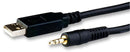 FTDI TTL-232R-AJ Cable, USB to TTL, Serial Converter, Audio Jack, 1.8m