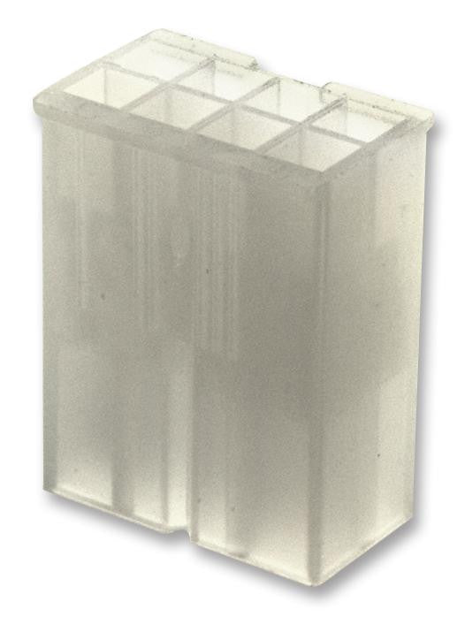 MOLEX 39-01-3083 Mini-Fit Jr. Plug Housing, 4.20mm Pitch, 2 Row without Panel Mount Ears, 8 Way