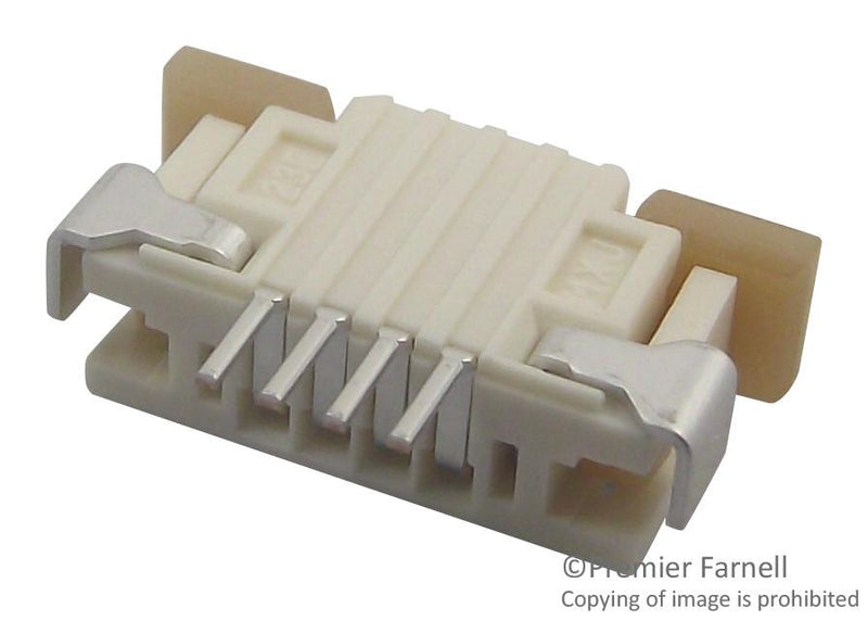 MOLEX 52271-0469 FFC/FPC Connector, Right-Angle, SMT, ZIF, Bottom Contact Style, 4 Way