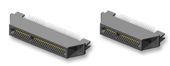 SAMTEC MEC1-120-02-F-D-EM2 Connector, 15 & 16 Pins Polarized, MEC1-EM Series, Card Edge, 40 Contacts, Receptacle, 1 mm