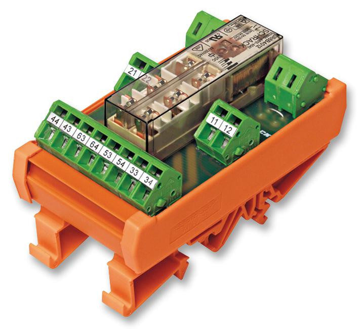 TE CONNECTIVITY SR6ZA730 Safety Relay, 3PST-NO, 3PST-NC, 230 VAC, 8 A, SR6Z Series, DIN Rail, Cage Clamp